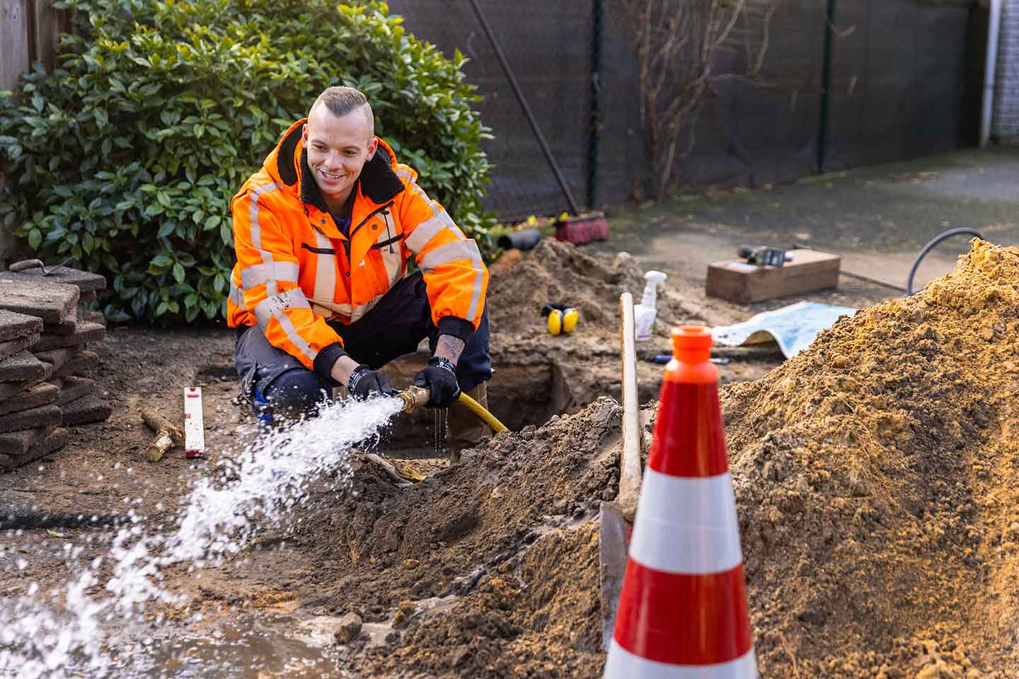 Werkende monteurs